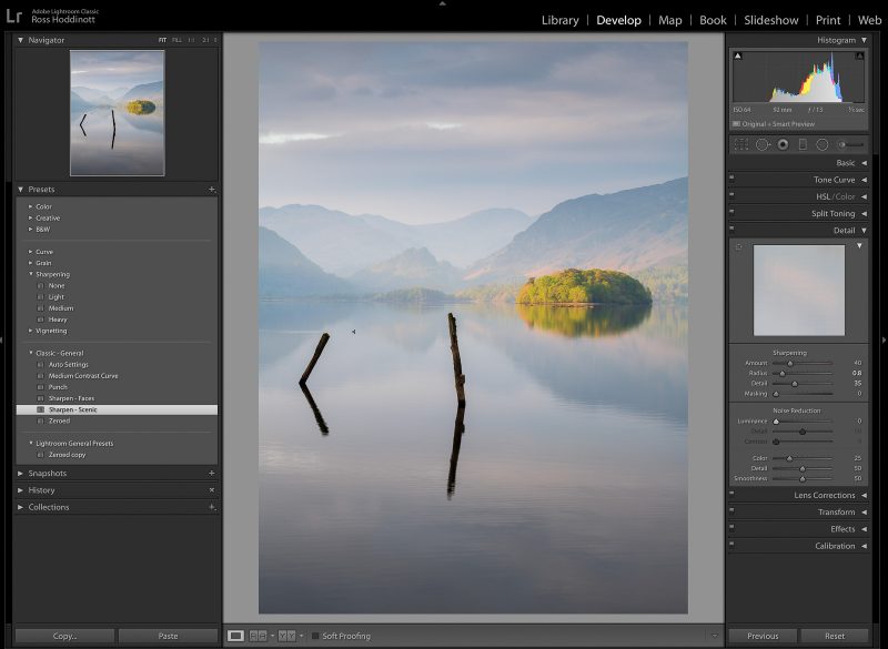 Sharpen Tools Lightroom