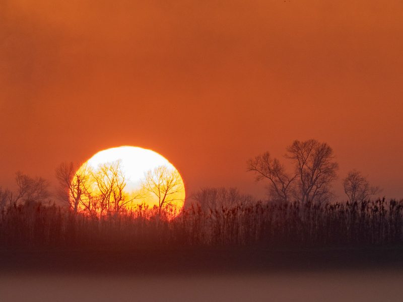 Sunset photographed with Olympus 150-400mm