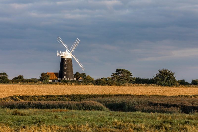 windmill landscape photography