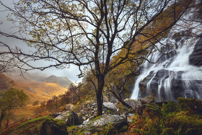 Waterfall Scottish highlands