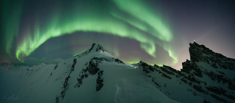 Photographing impressive Northern Lights, Tromso