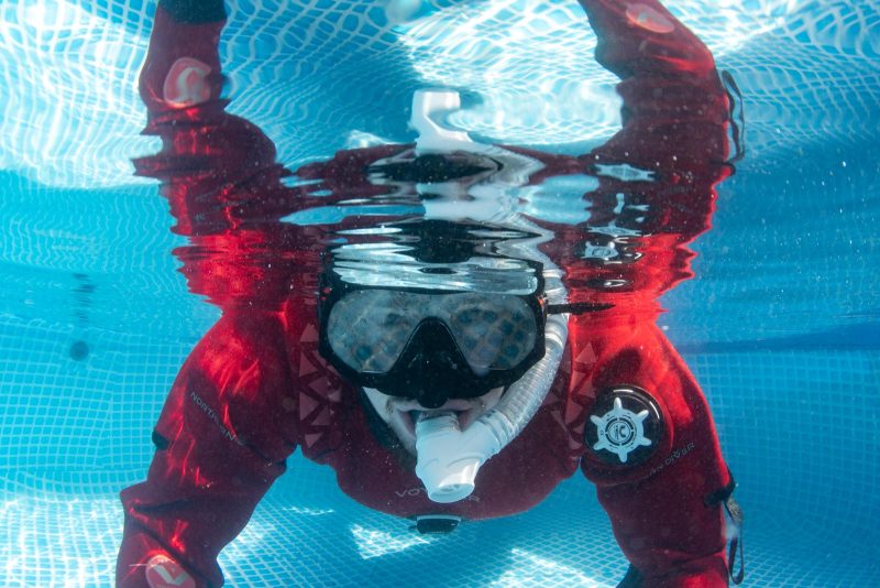 practice your underwater photography on land