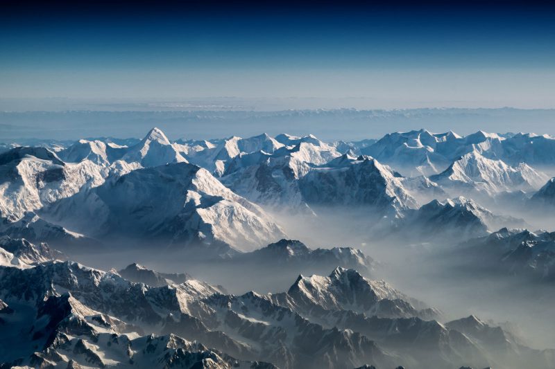 Himalayas aerial photography