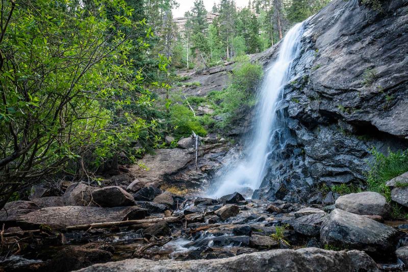 waterfall rocky mountain national park