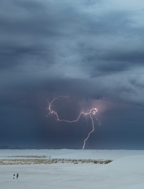 lightning storm white sands national park