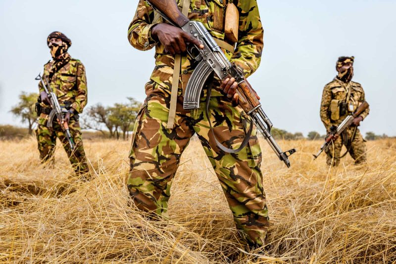 photographing rangers in Africa
